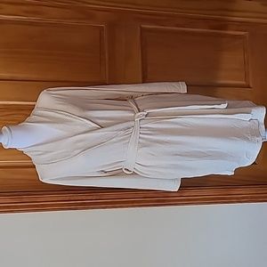 **HOST PICK** WOMAN'S WRAP ROBE CREAM SIZE M (8-10) NEW